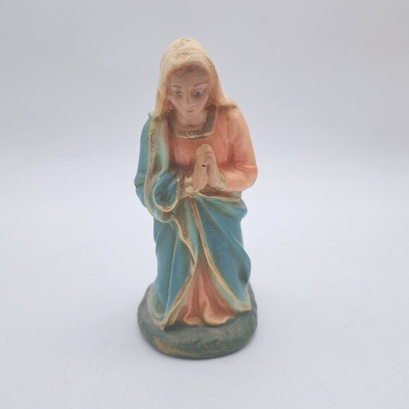 Vintage Plaster Nativity Figure Holy Mary - Picture 1 of 3
